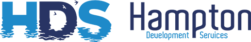 Hampton Development Services logo in blue