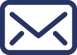 Blue Envelop Icon Graphic